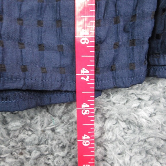 Pinch Dress Womens Small Blue Check Puff Sleeve Tiered Maxi Boho Lined NWT - Picture 6 of 16